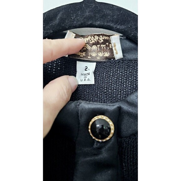 ST. JOHN for Saks Fifth Avenue Vintage Wool Button-Up Women Dress (2) - Picture 2 of 5